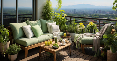 cozy outdoor patio