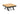 ORLANDO LOUNGE OTTOMAN CHARCOAL FRAME + TEAK TOP