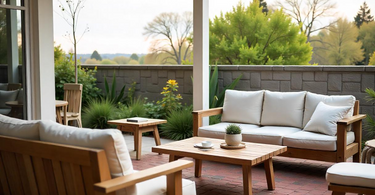 Cozy Conversation Area with Outdoor Furniture