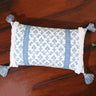 Cushion Cover - Block Printed Blue Cotton Cushion Cover