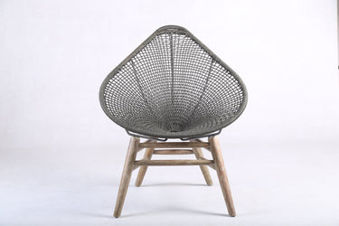 DROP TEAK PATIO CHAIR WITH ROPE-Chateaux ME