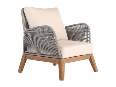 COCO TEAK SOFA SET W/ROPE GREY (2 SINGLE SOFAS + 1 LOVE SEAT + 1 THREE SEATER + 1 COFFEE TABLE)-Chateaux ME