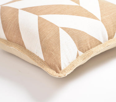 Home Furnishing - Shift Chevron Khaki Cushion Cover