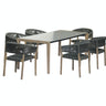 COOPER TEAK DINING TABLE SET (6 DINING CHAIRS & 1 DINING TABLE)