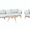 COOPER TEAK SOFA SOFA SET W/COFFEE TABLE (2 SINGLE SOFAS + 1 THREE SEATER + 1 COFFEE TABLE)