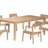 VLAD TEAK DINING SET (6 DINING ARMCHAIRS & 1 DINING TABLE)