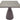 FLUT SQUARE TABLE IN GREY