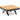 ORLANDO LOUNGE OTTOMAN CHARCOAL FRAME + TEAK TOP