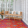 BOHO RUG ORANGE AND VIOLET 8' X 10'-Chateaux ME