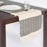 Handwoven Chevron Cotton Tasseled Table Runner-Chateaux ME