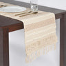Handwoven Diamond Brown Table Runner-Chateaux ME