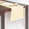 Yarn-Dyed Cotton Solid Fringed Table Runner-Chateaux ME
