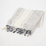 Woven Greyscale Cotton Throw-Chateaux ME