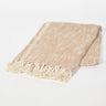 Solid Beige Cotton Throw-Chateaux ME