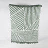Abstract Striped Cotton Throw with Tassels-Chateaux ME