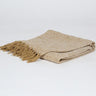 Handloom Cotton Sandy throw-Chateaux ME