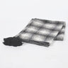 Handwoven Woolen Monochrome Tasseled Gingham Checks Throw-Chateaux ME
