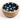 Enamelled Polka Dotted Navy Blue Wooden Bowl-Chateaux ME
