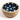 Enamelled Polka Dotted Navy Blue Wooden Bowl-Chateaux ME