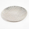Honeycomb Textured Silver-Toned Aluminium Plate-Chateaux ME