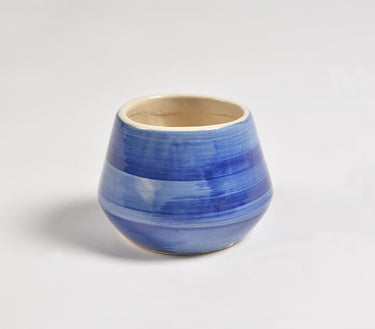 Ink Blue Ceramic Planters (set of 2)-Chateaux ME