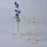 Minimal Metal & Glass Test tube Planter Vases (set of 2)-Chateaux ME